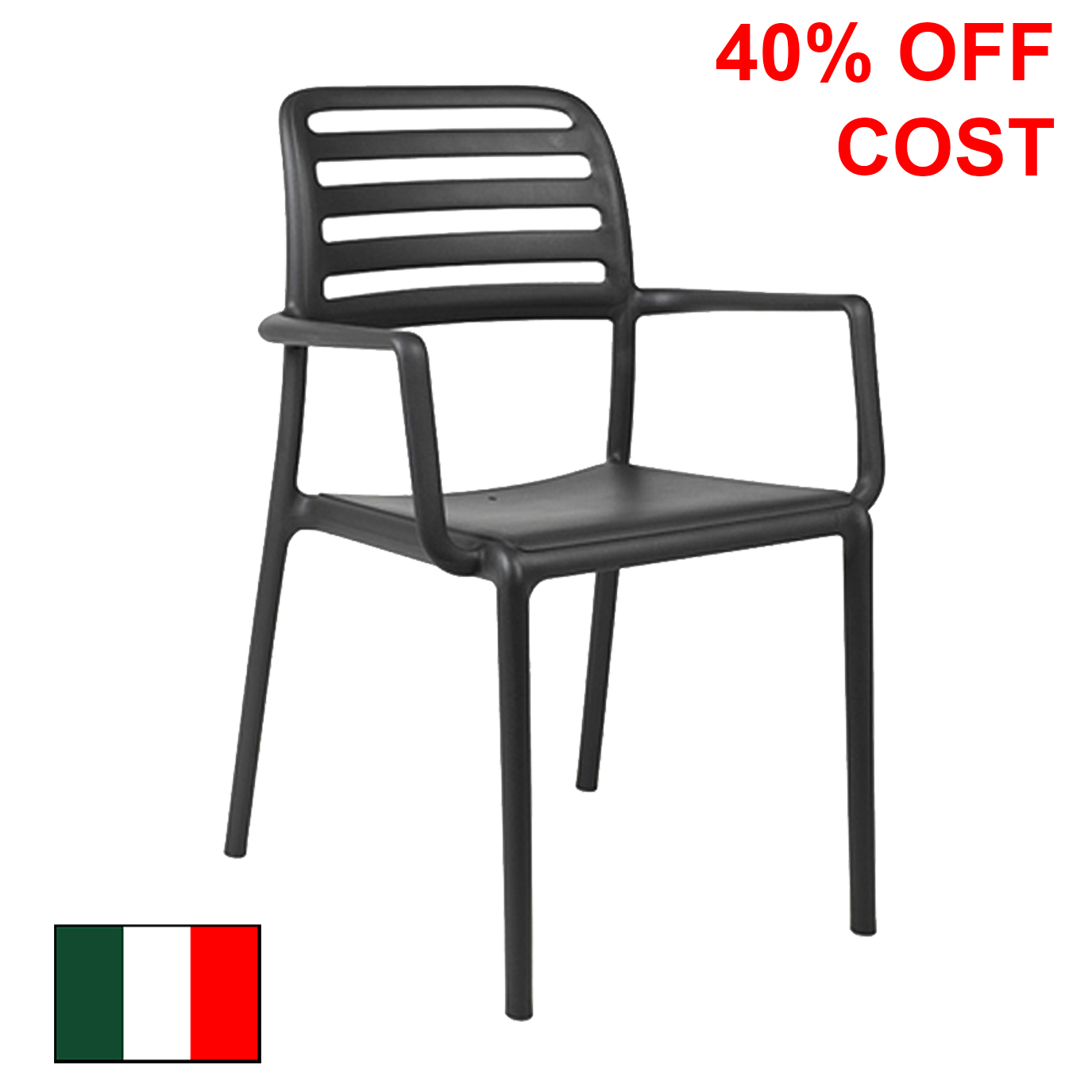 ARM CHAIR COSTA ANTHRACITE