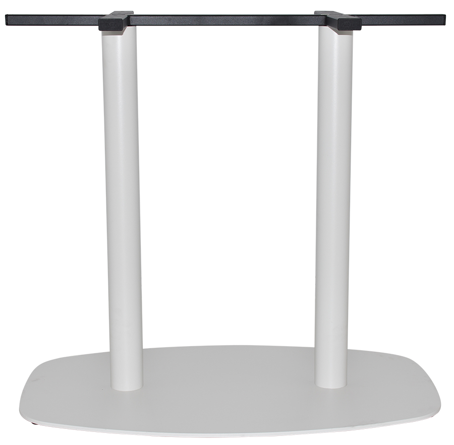 BASE TABLE ARC 800MM X 500MM WHITE
