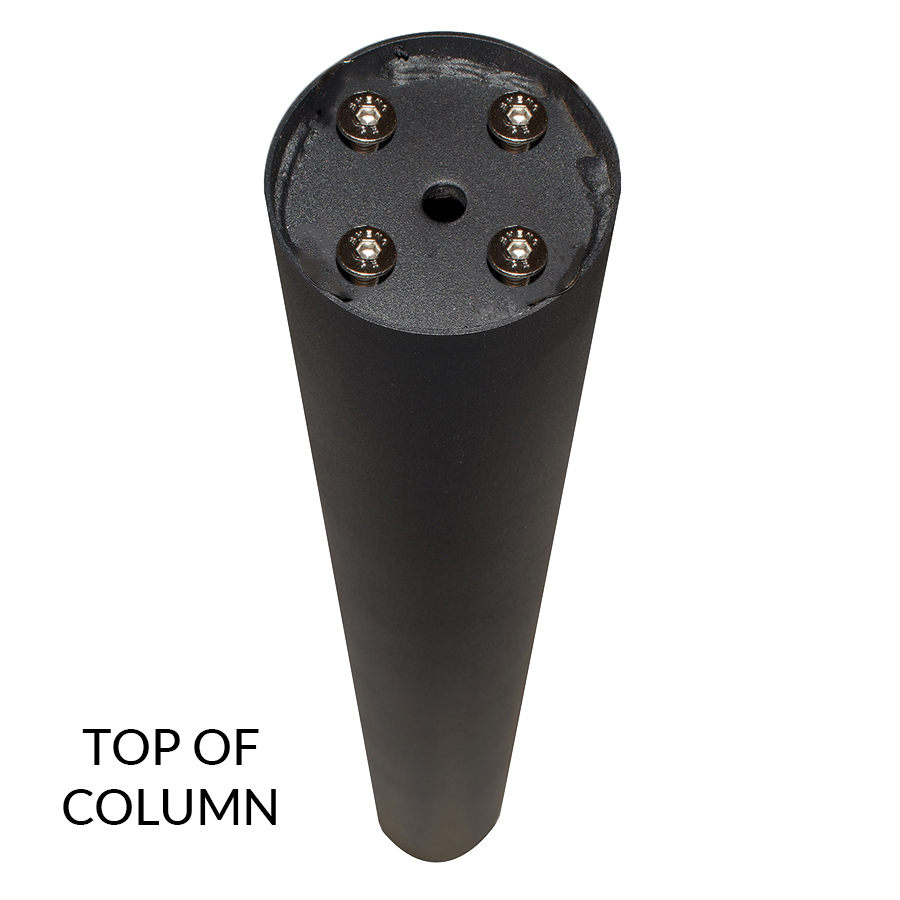 COLUMN DANUBE D102MM  H700MM BLACK