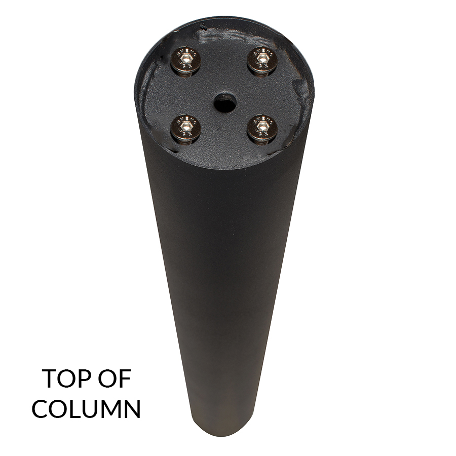 COLUMN DANUBE D76MM H700MM BLACK