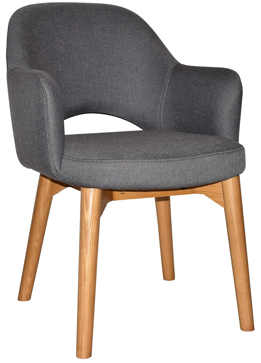 ARM CHAIR ALBURY TIMBER LIGHTOAK + GRAVITY SLATE