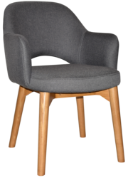 ARM CHAIR ALBURY TIMBER LIGHTOAK + GRAVITY SLATE