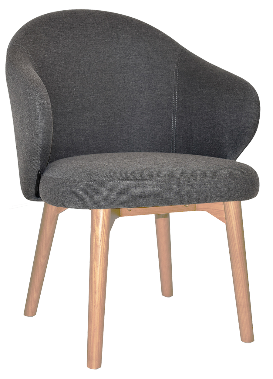 ARM CHAIR HUGO TIMBER NATURAL + GRAVITY SLATE