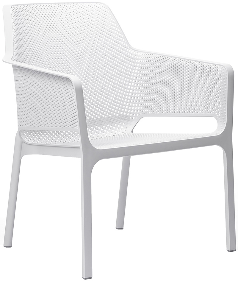 ARM CHAIR NET RELAX WHITE (NO PAD)