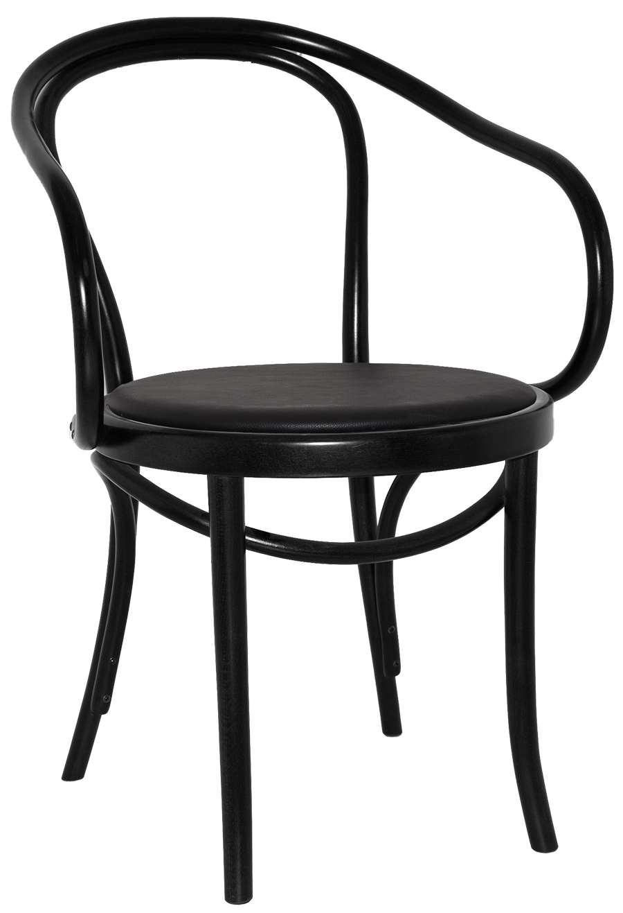 ARM CHAIR PRINCESS BLACK ASSEMBLED VINYL BLACK