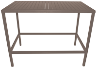 BAR TABLE CUBE 1400 X 800MM TAUPE
