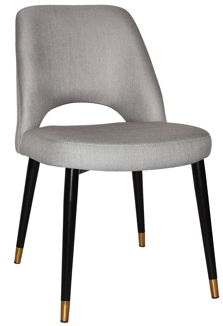 CHAIR ALBURY METAL (SLIM) BLACK BRASS + GRAVITY STEEL