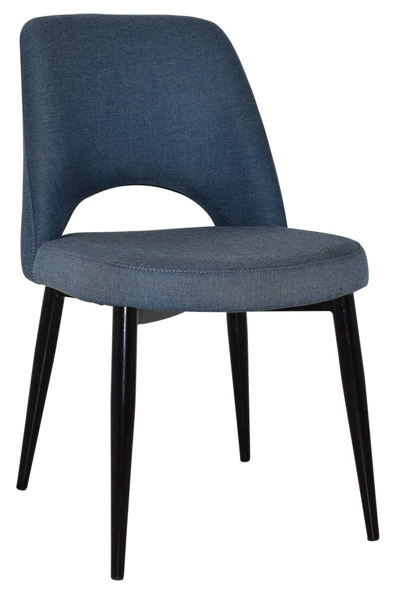 CHAIR ALBURY METAL BLACK + GRAVITY DENIM