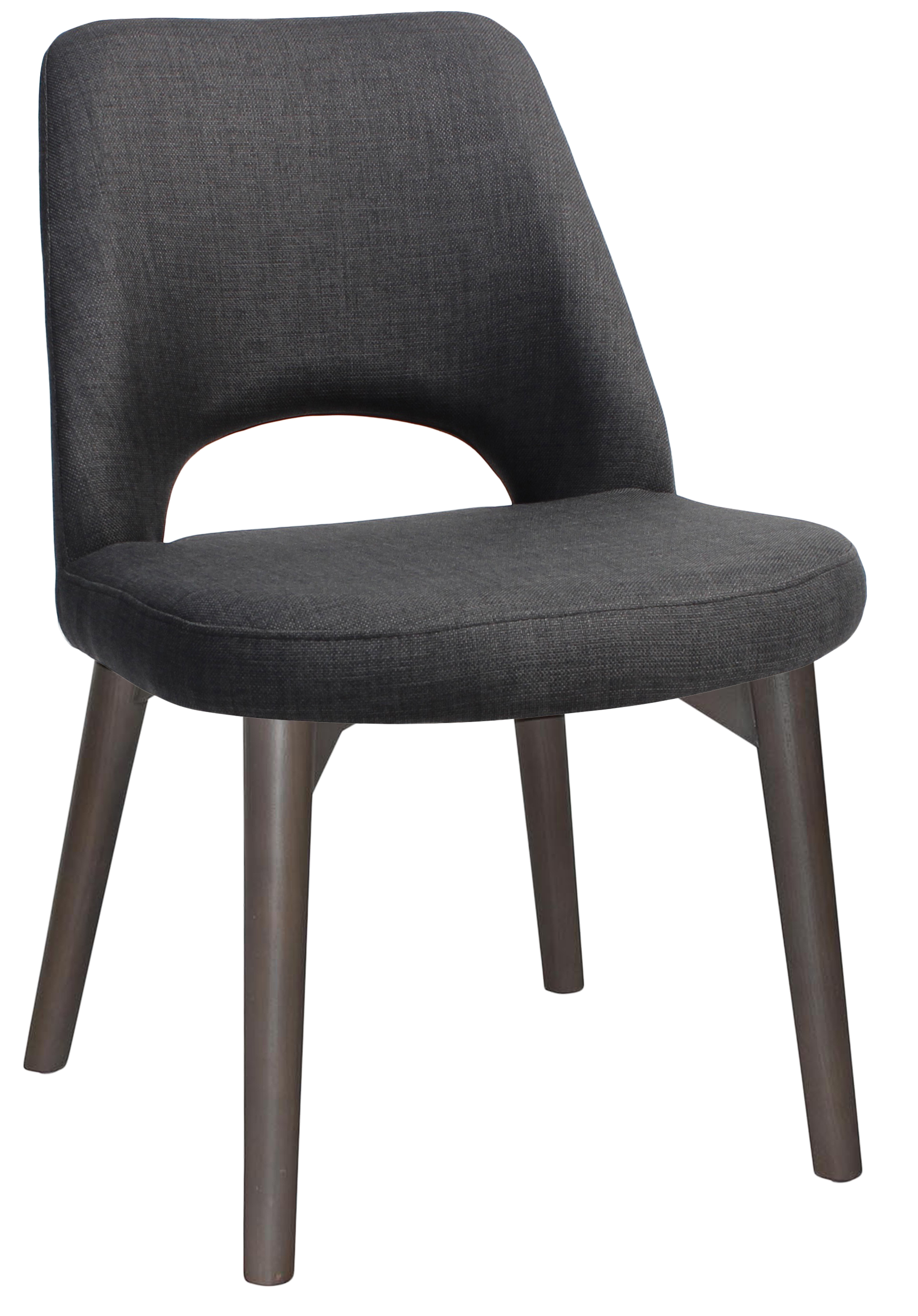 CHAIR ALBURY TIMBER OLIVEGREY + FABRIC CHARCOAL