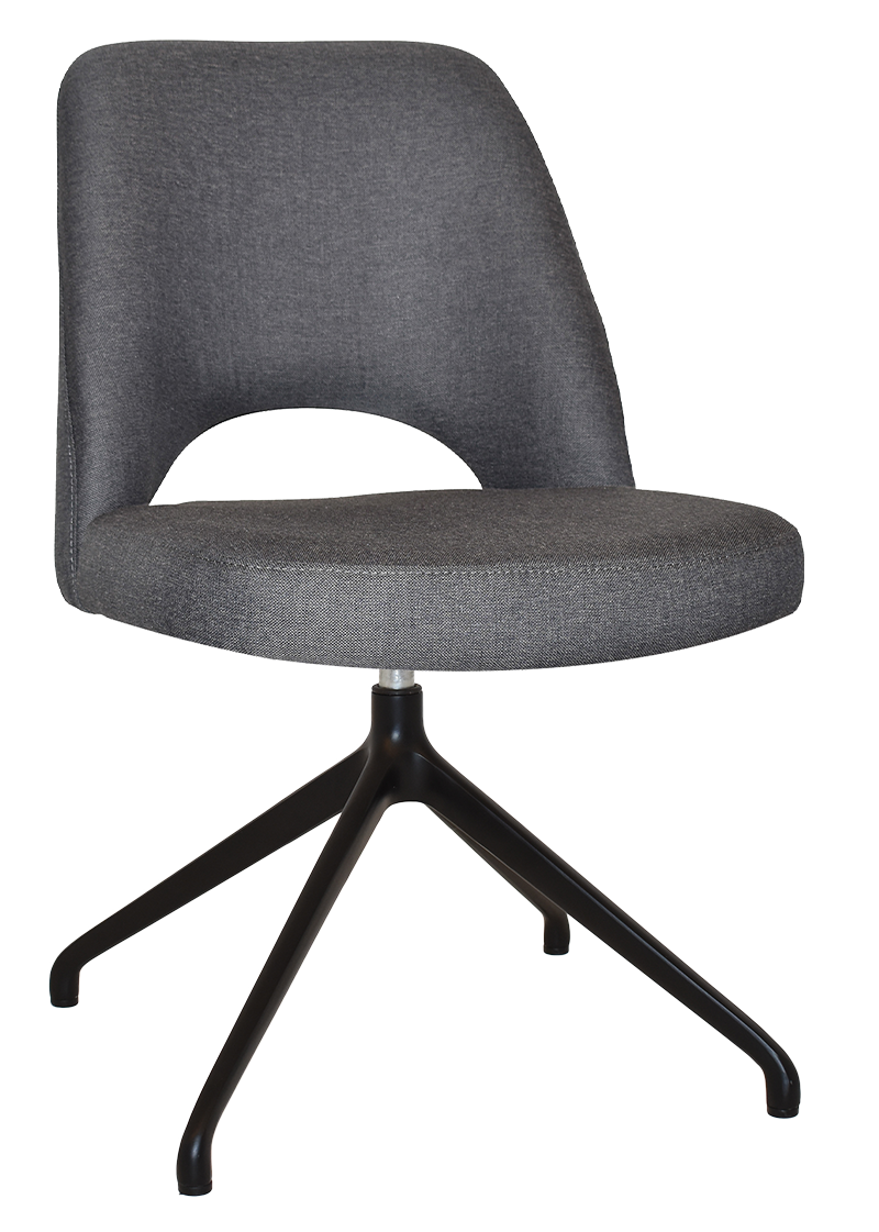 CHAIR ALBURY TRESTLE V2 BLACK + GRAVITY SLATE