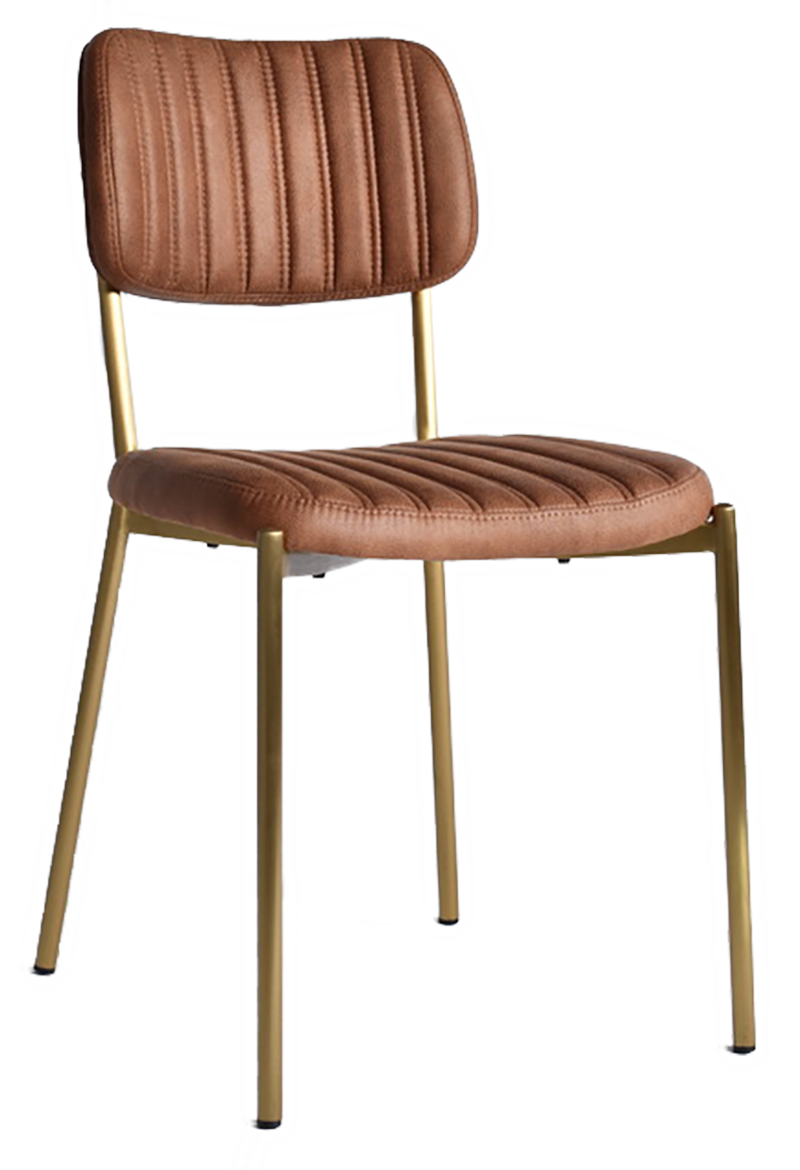 CHAIR KANSAS BRASS - EASTWOOD TAN (BACK & SEAT)