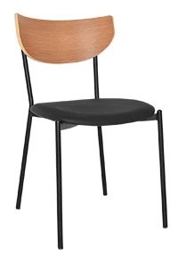 CHAIR MARCO BLACK NATURAL - VINYL BLACK