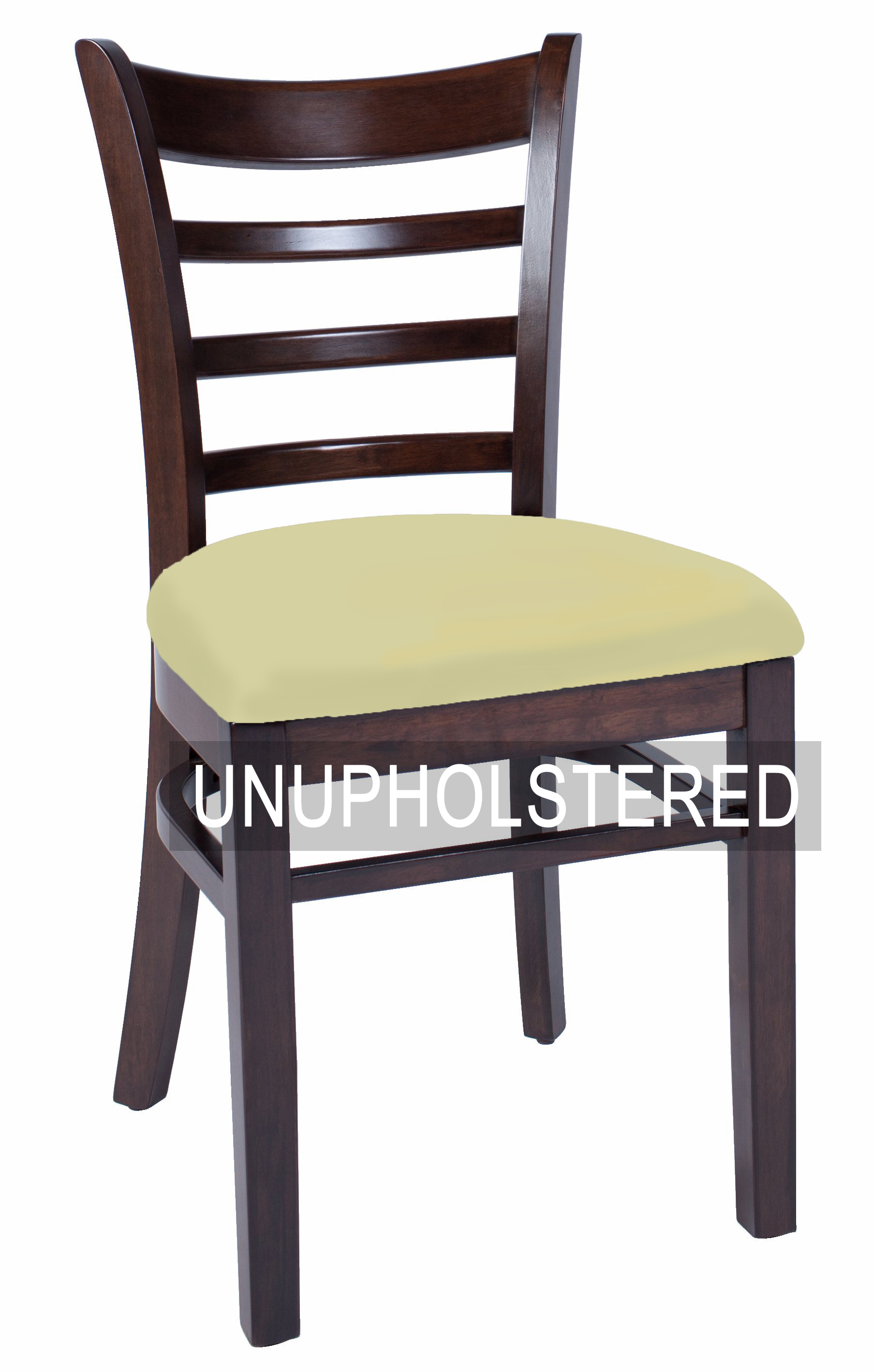 CHAIR MUSTANG WALNUT + UNUPHOLSTERED