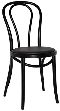 CHAIR PRINCESS BLACK ASSEMBLED VINYL BLACK