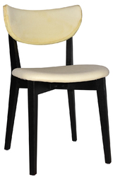 CHAIR RIALTO BLACK - UNUPHOLSTERED (BACK & SEAT)