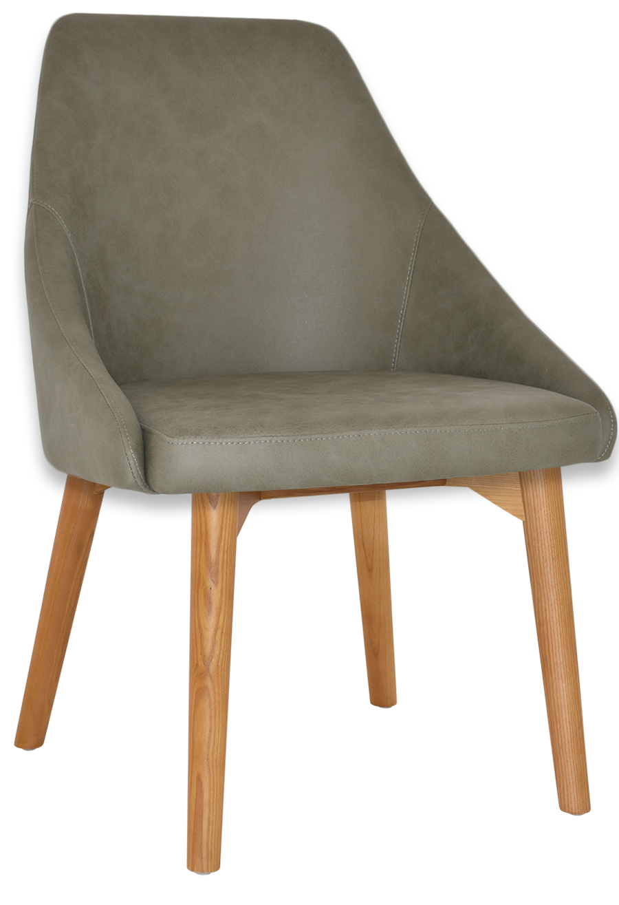 CHAIR STOCKHOLM TIMBER LIGHT OAK + PELLE SAGE