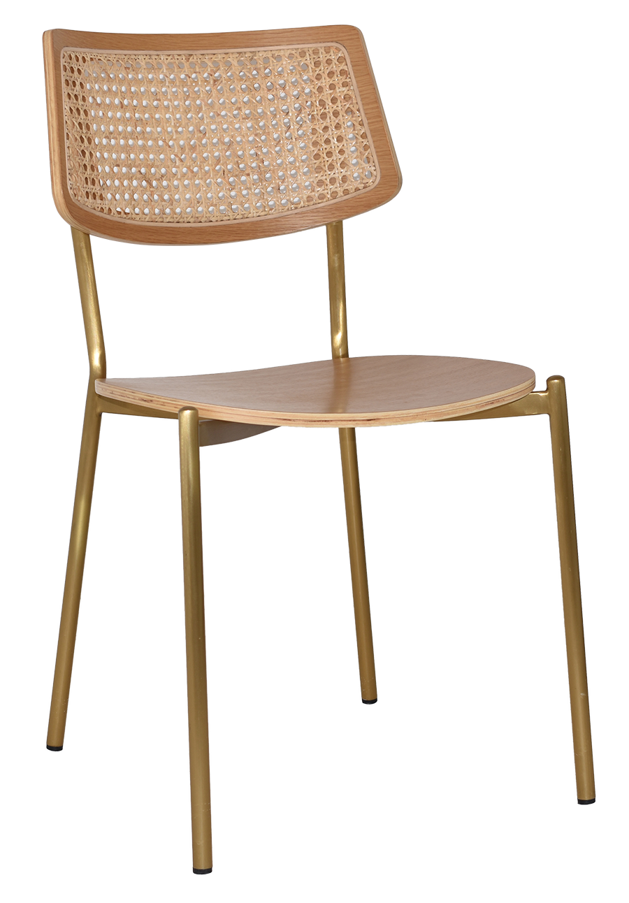 CHAIR TEXAS BRASS - RATTAN NATURAL