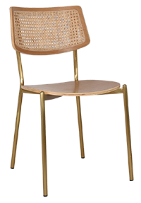 CHAIR TEXAS BRASS - RATTAN NATURAL