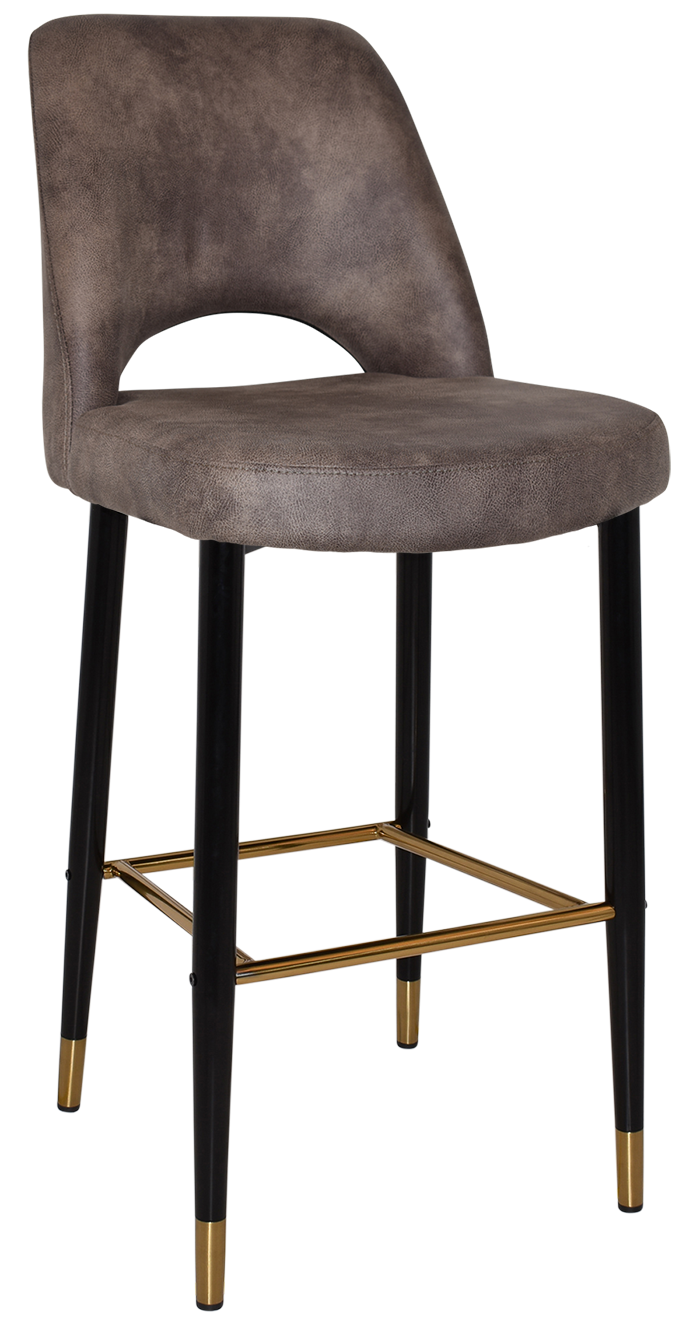 STOOL ALBURY SIDE 750 METAL BLACK BRASS + EASTWOOD DONKEY