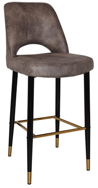 STOOL ALBURY SIDE 750 METAL BLACK BRASS + EASTWOOD DONKEY