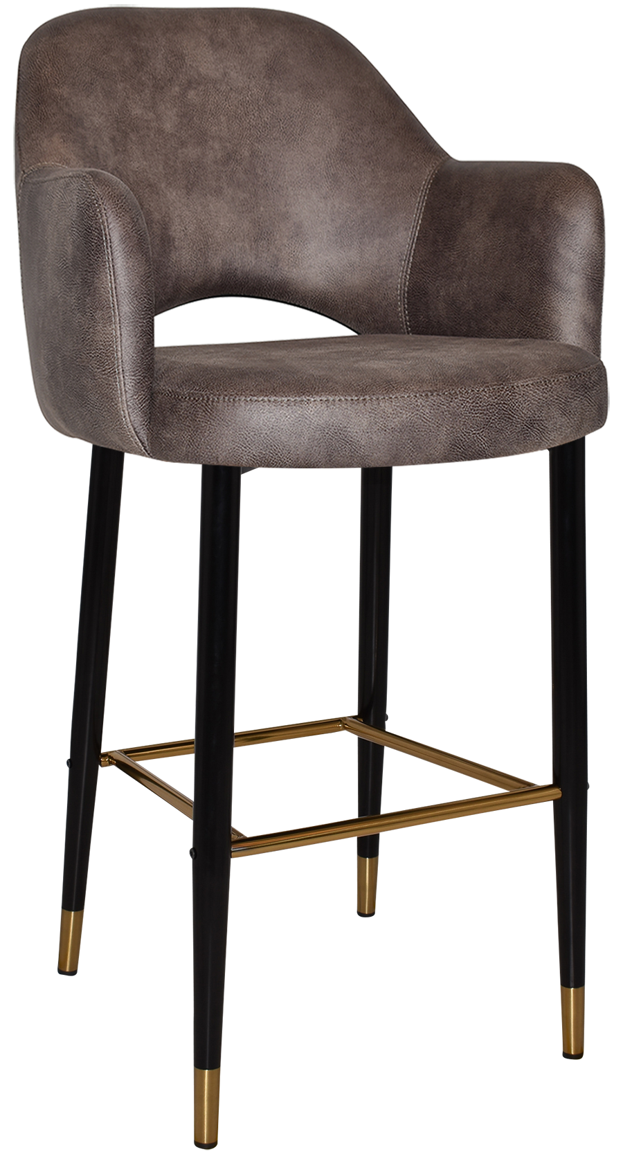 STOOL ALBURY ARM 750 METAL BLACK BRASS + EASTWOOD DONKEY