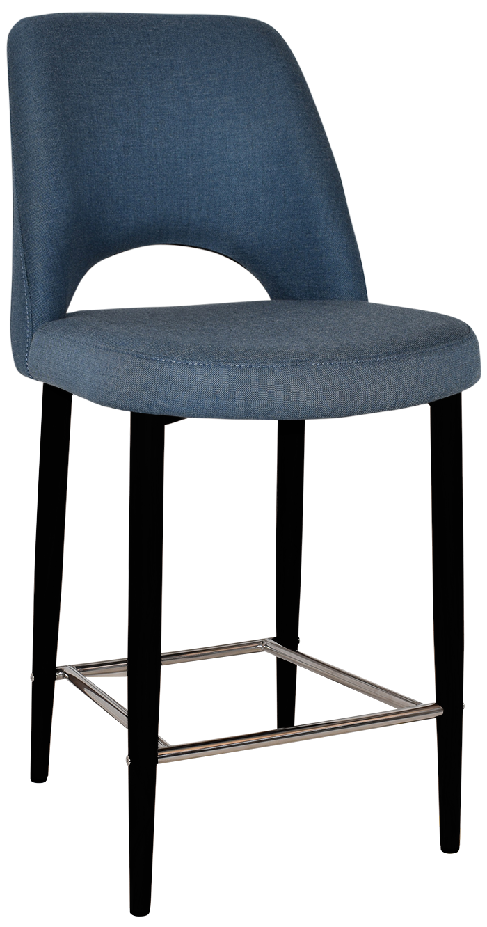 STOOL ALBURY SIDE 650 METAL BLACK + GRAVITY DENIM