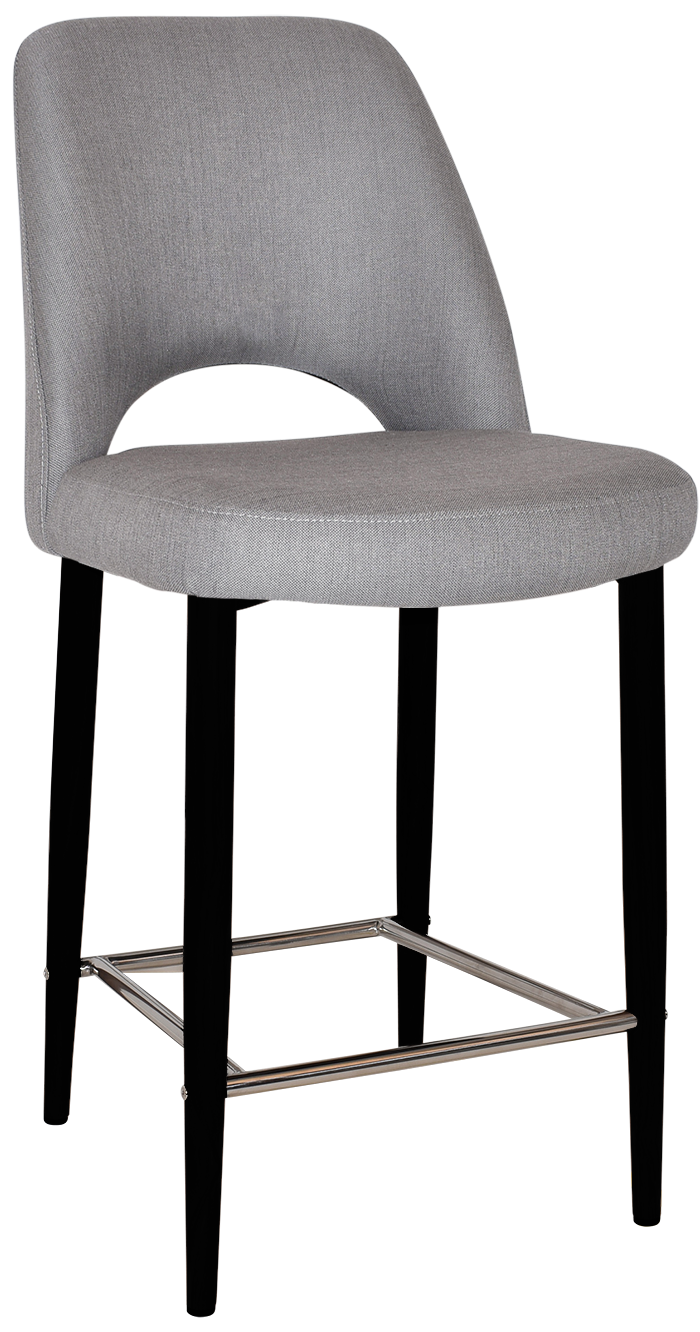 STOOL ALBURY SIDE 650 METAL BLACK + GRAVITY STEEL