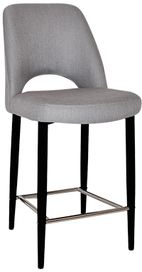 STOOL ALBURY SIDE 650 METAL BLACK + GRAVITY STEEL