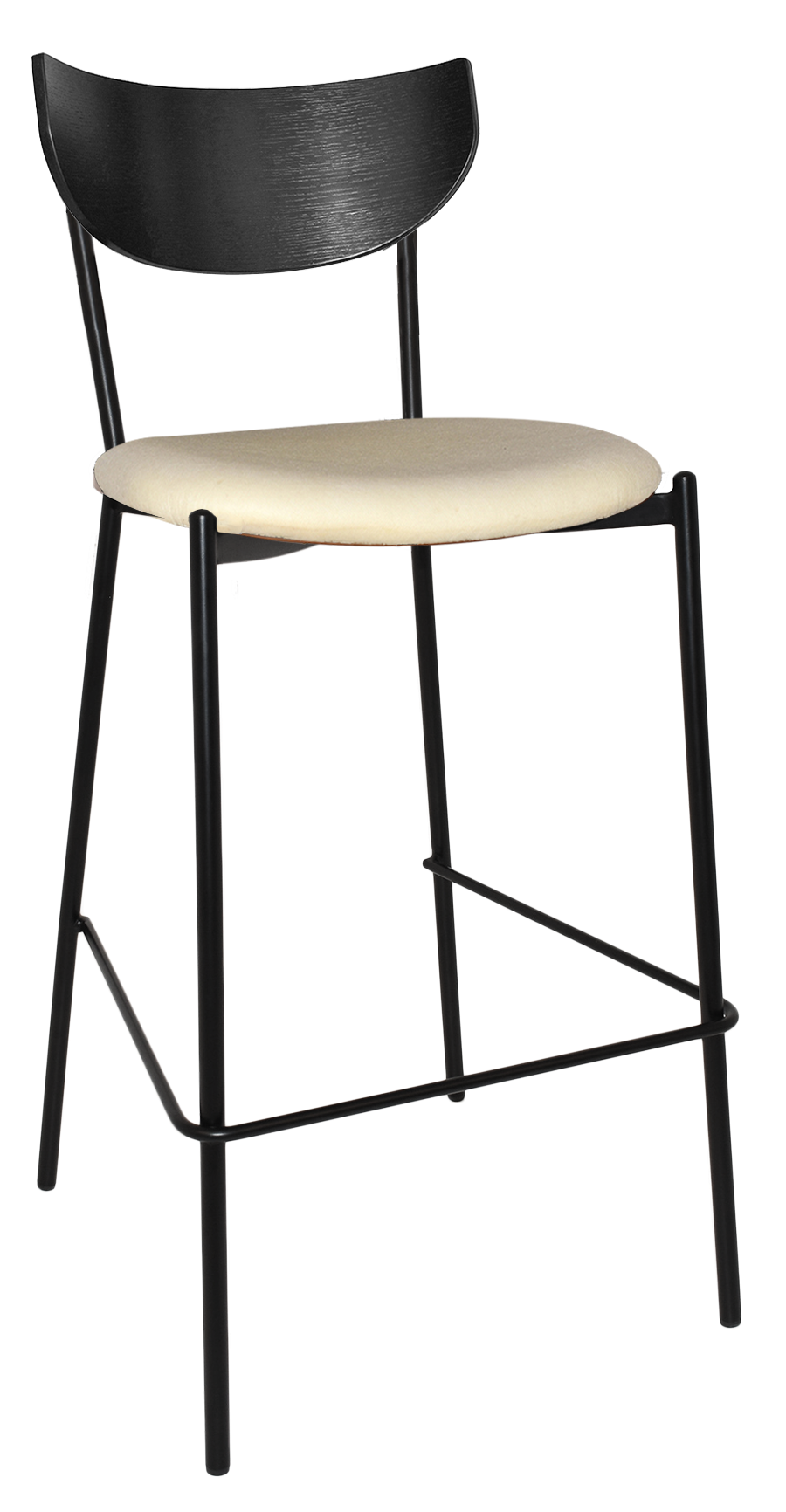 STOOL MARCO BLACK - UNUPHOLSTERED