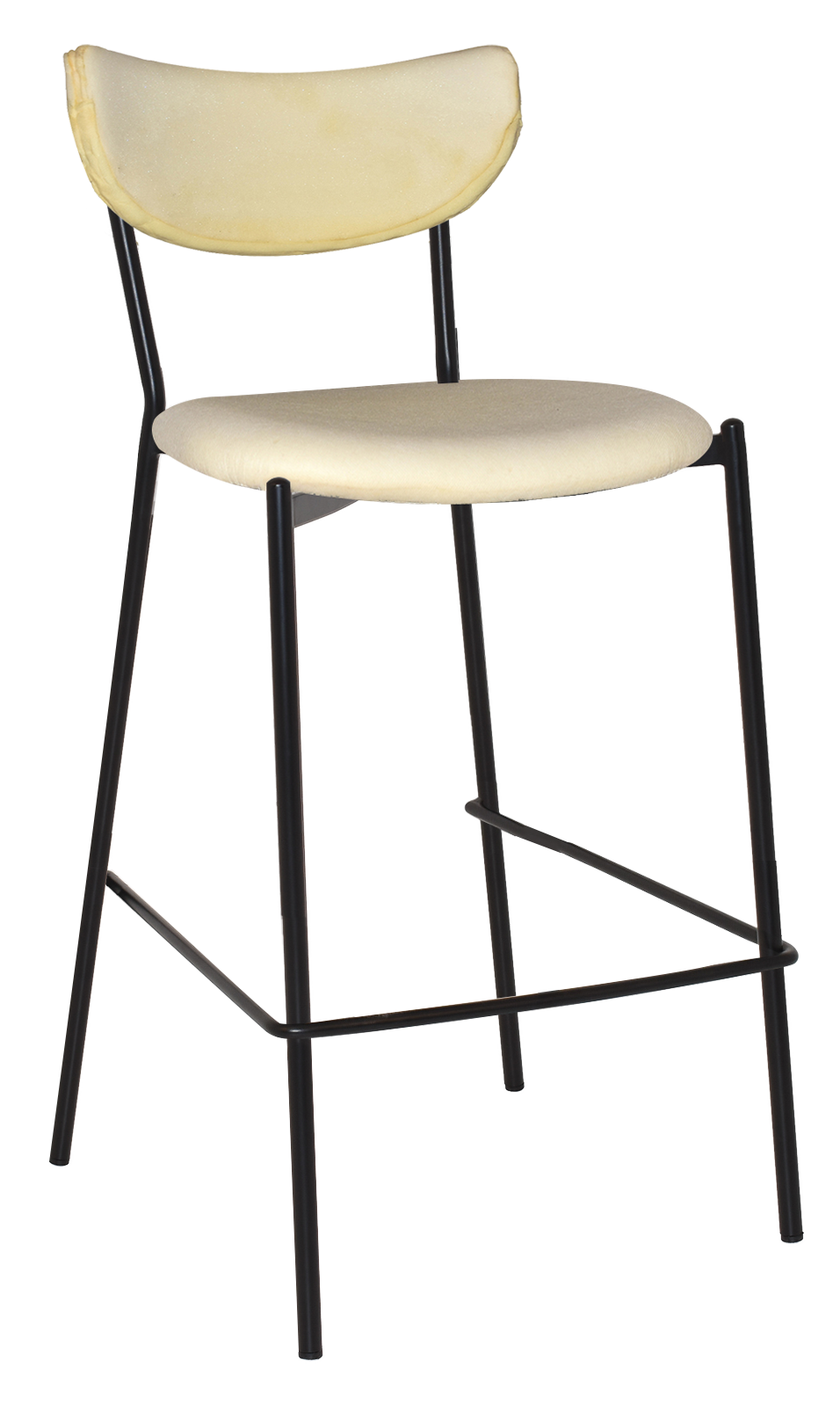 STOOL MARCO BLACK - UNUPHOLSTERED (BACK & SEAT)