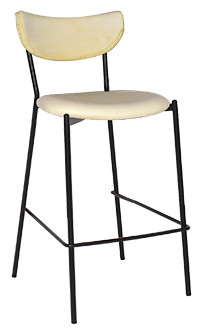 STOOL MARCO BLACK - UNUPHOLSTERED (BACK & SEAT)