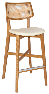 STOOL PHOENIX RATTAN LIGHT OAK - UNUPHOLSTERED