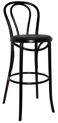 STOOL PRINCESS BLACK ASSEMBLED VINYL BLACK