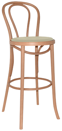 STOOL PRINCESS NATURAL ASSEMBLED UNUPHOLSTERED