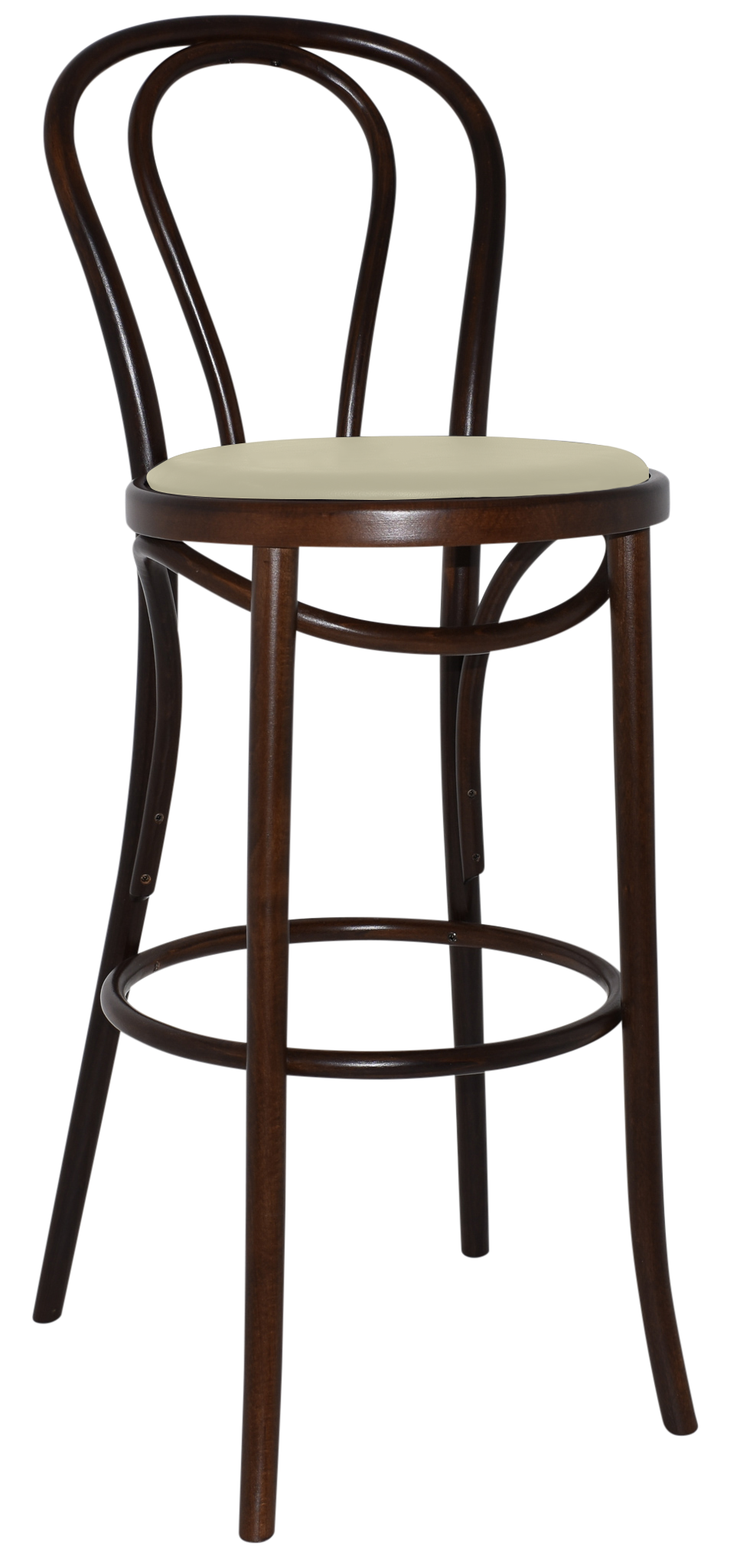 STOOL PRINCESS WALNUT ASSEMBLED UNUPHOLSTERED