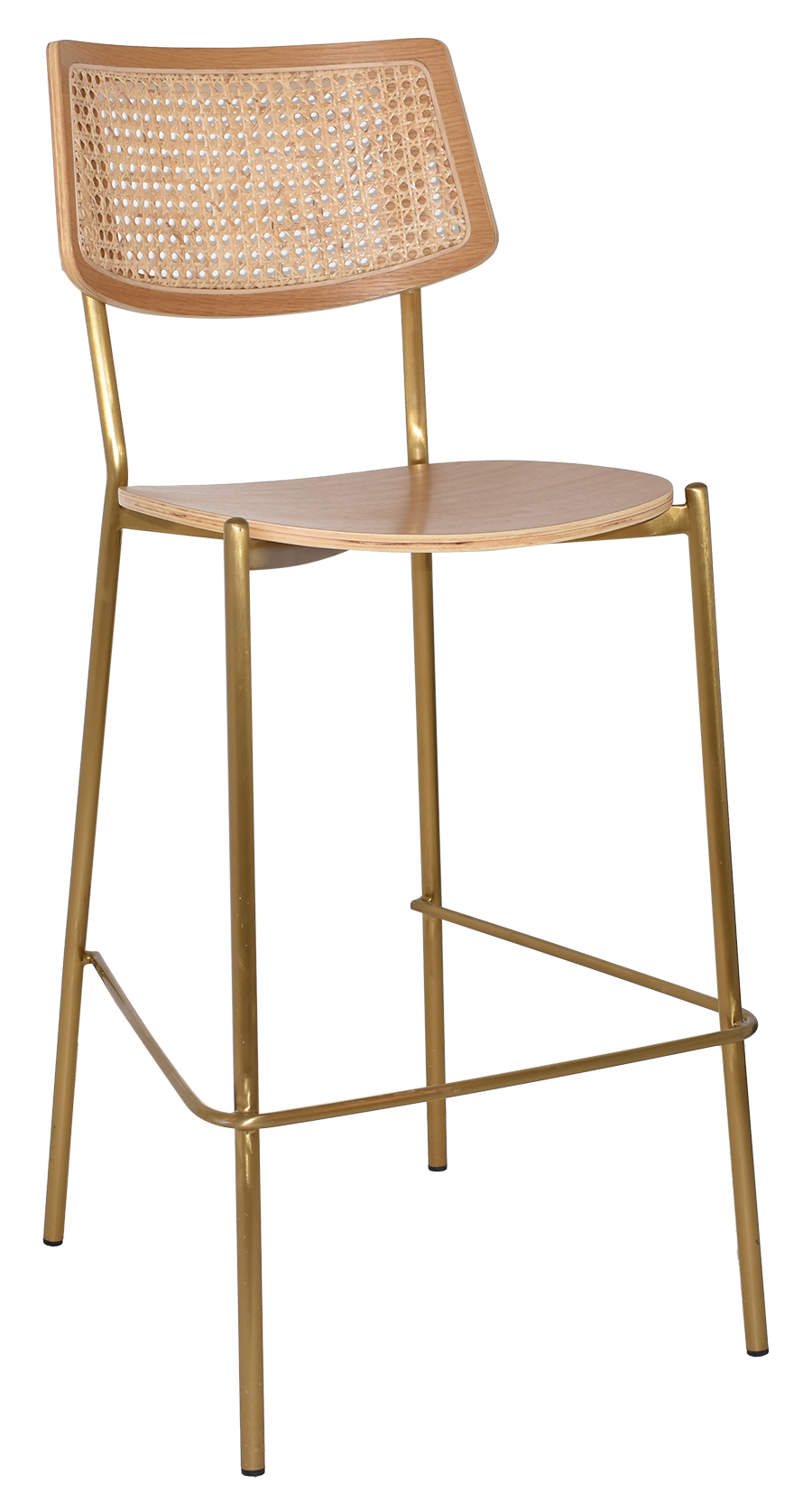 STOOL TEXAS BRASS - RATTAN NATURAL