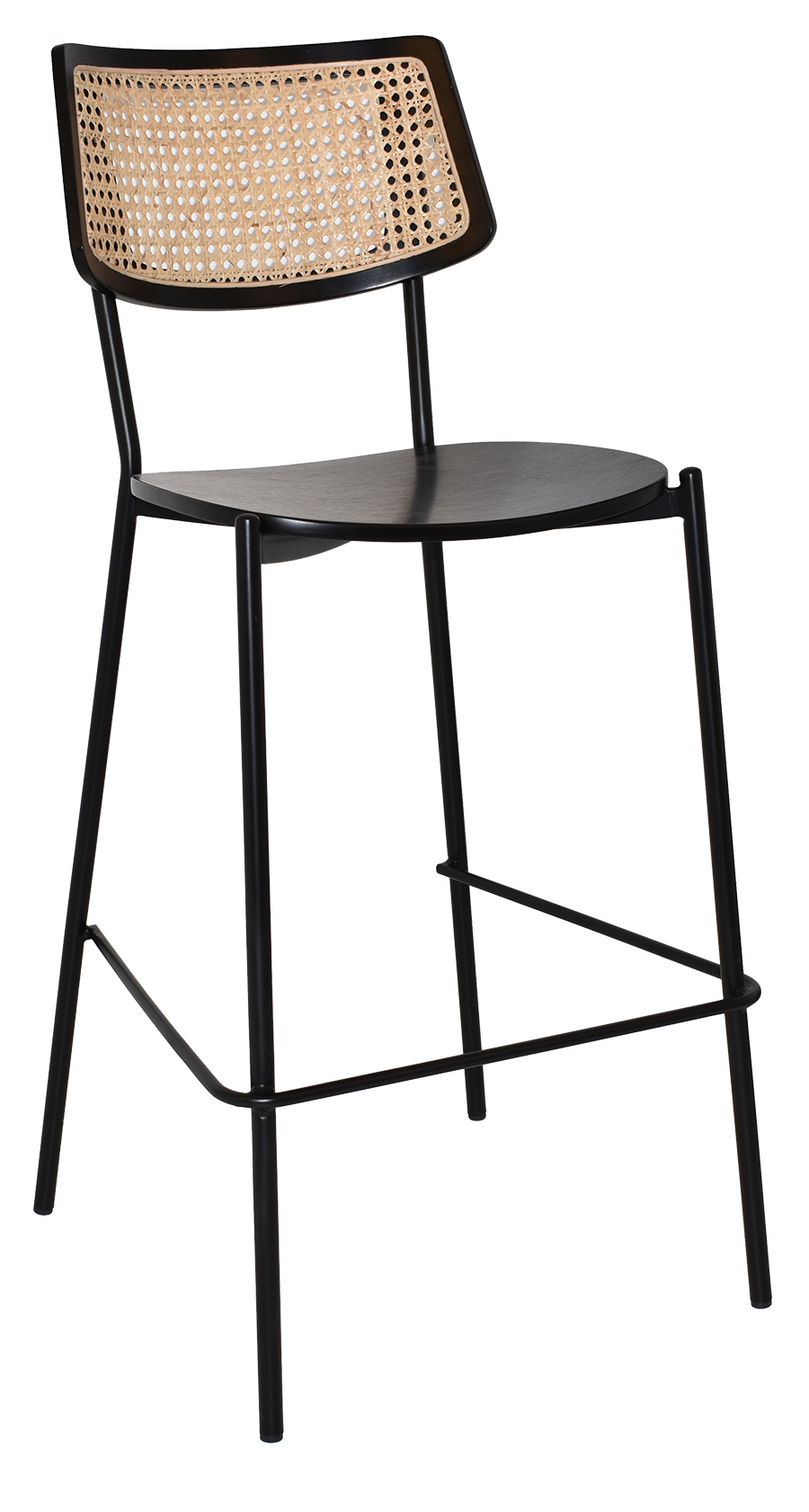 STOOL TEXAS BLACK - RATTAN BLACK