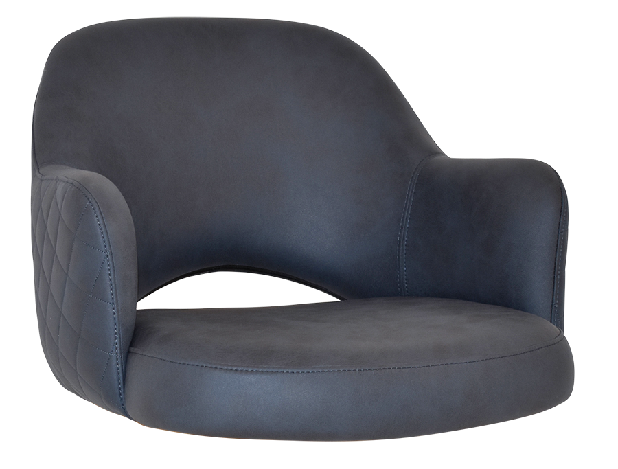 SHELL ALBURY ARM CHAIR PELLE/BENITO NAVY