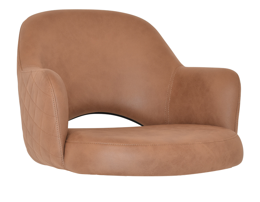 SHELL ALBURY ARM CHAIR PELLE/BENITO TAN