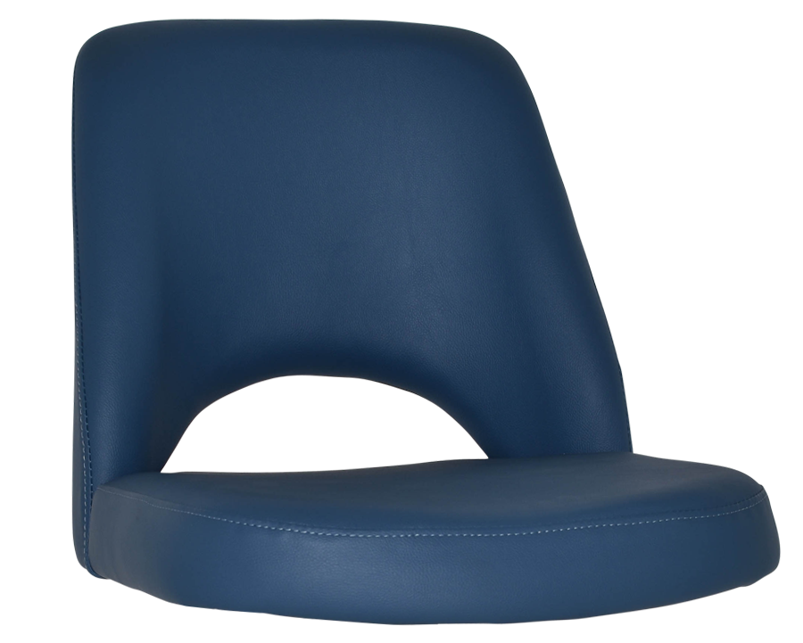 SHELL ALBURY SIDE CHAIR VINYL BLUE