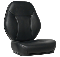 SHELL CAIRO SEAT + BACK + J BAR - BLACK
