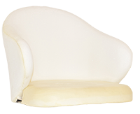 SHELL HUGO ARM CHAIR FACTORY UPH IN CLIENT FABRIC