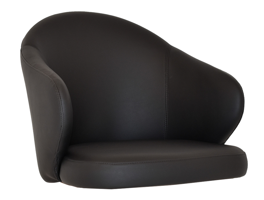 SHELL HUGO ARM CHAIR + VINYL BLACK