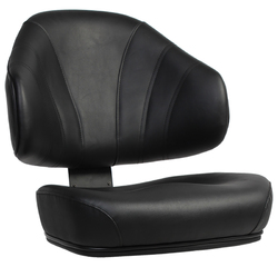 SHELL LUXOR SEAT + BACK + J BAR - BLACK